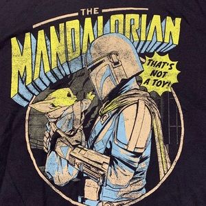 Star Wars The Mandalorian Grogu and Mando T-Shirt Men’s Size Large